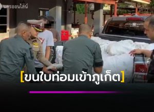 รวบ 2หนุ่มสงขลา ขนใบกระท่อมเข้าภูเก็ต