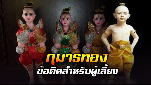 ข้อคิดสำหรับผู้เลี้ยง กุมารทอง